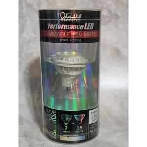 Feit Performance LED Dimmable 12V MR16 7W Bi-Pin Track Lighting Bulb -Soft White